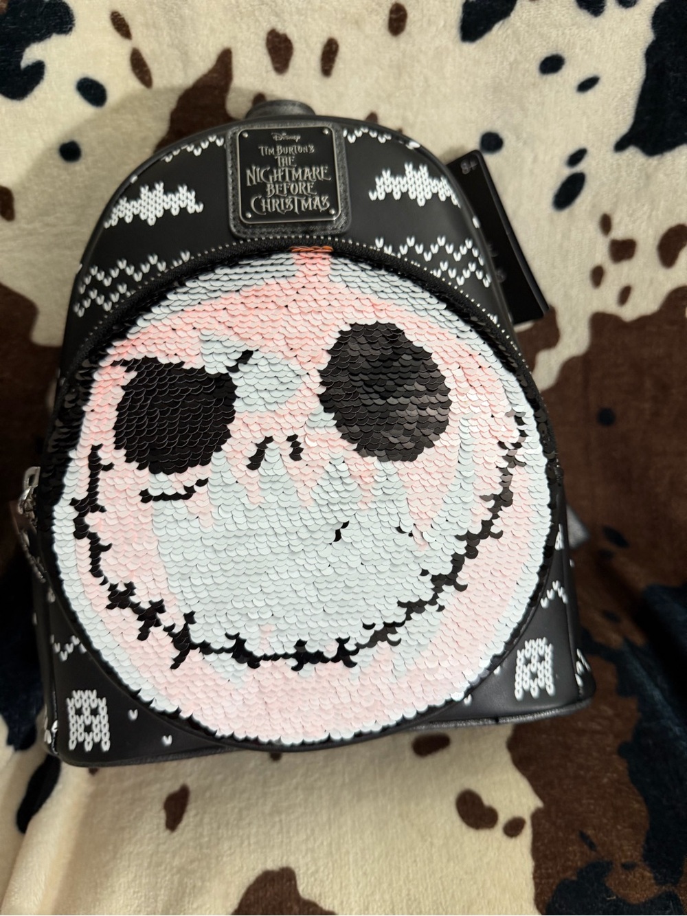 Disney The Nightmare Before Christmas Black & White Mini Backpack